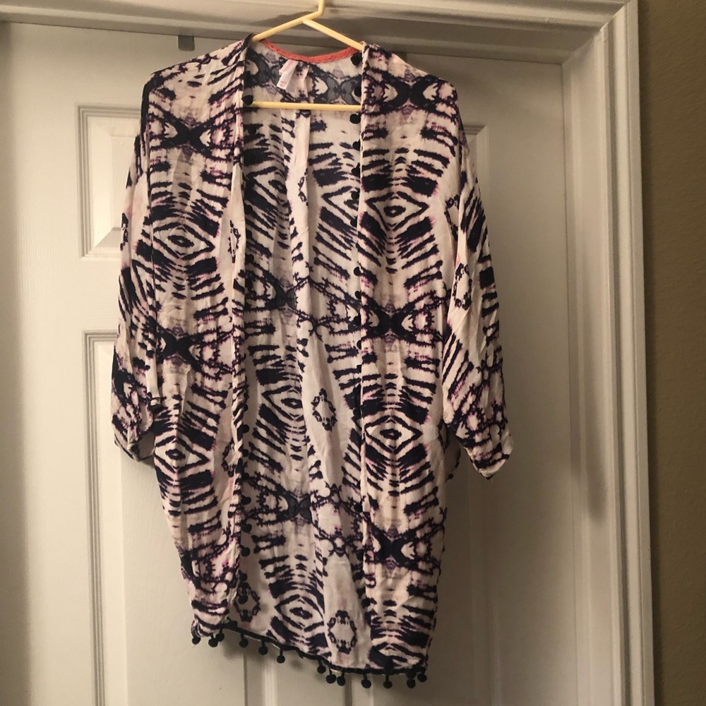 Xhilaration tye-dyed kimono